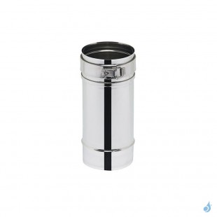 Tuyau réglable Poujoulat Inox 304 Ø100 à Ø150 mm Longueur 25-40cm