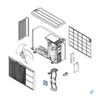 Moteur ventilateur Atlantic Fujitsu pour unité extérieure AOYG