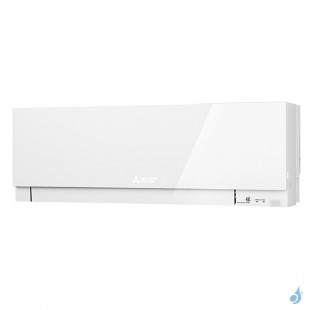 Bi Split Mitsubishi MSZ-EF 6.8kW taille 2.5 + 5 MSZ-EF25/50VGKW + MXZ-3F68VF4 Mural Design Blanc Brillant WiFi