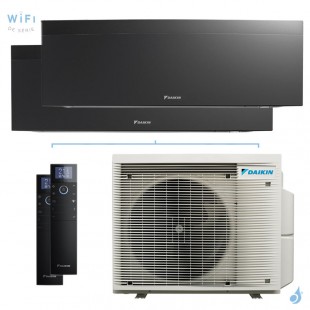 Climatisation bi-split DAIKIN Emura 3 2MXM50A(9) FTXJ-AB 5kW tailles 2 + 3.5 Noir FTXJ20AB + FTXJ35AB