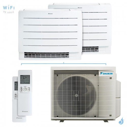 Bi-split console DAIKIN Perfera 2MXM50A(9) FVXM-A9 5kW tailles 2.5 + 2.5 - FVXM25A + FVXM25A