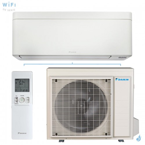 Climatisation mono split DAIKIN Stylish Blanc 4.2kW FTXA42CW + RXA42B9 Mural FTXA-CW WiFi de série PAC air-air Inverter