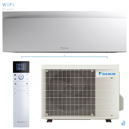 Climatisation mono split DAIKIN Emura 3 Blanc 2.0kW FTXJ20AW + RXJ20A FTXJ-AW WiFi Pompe à chaleur Réversible et silencieuse