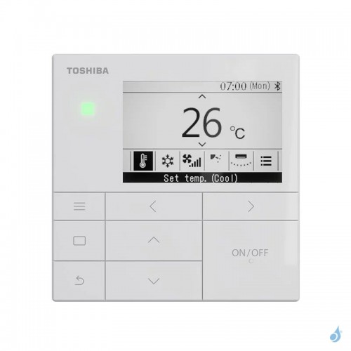 Climatiseur Toshiba gainable extra-plat Digital Inverter 2.5kW PAC air-air petit tertiaire RAV-HM301SDTY-E + RAV-GM302ATP-E