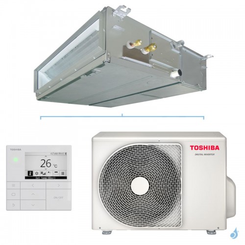 Climatiseur Toshiba gainable standard Digital Inverter 5.0kW PAC air-air petit tertiaire RAV-HM561BTP-E + RAV-GM562ATP-E