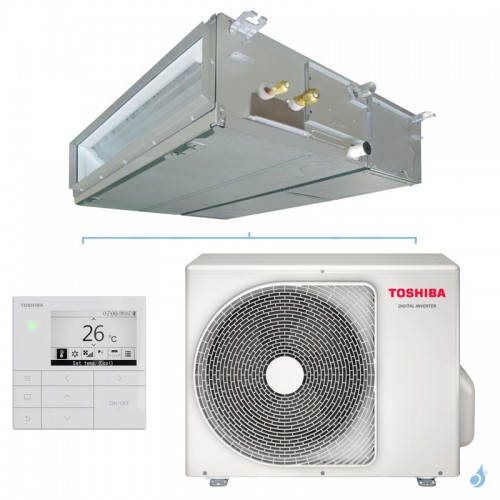 Climatiseur Toshiba gainable standard Digital Inverter 8.0kW PAC air-air petit tertiaire RAV-HM901BTP-E + RAV-GM901ATP-E