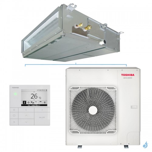 Climatiseur Toshiba gainable standard Digital Inverter 9.5kW PAC air-air petit tertiaire RAV-HM1101BTP-E + RAV-GM1101ATP-E