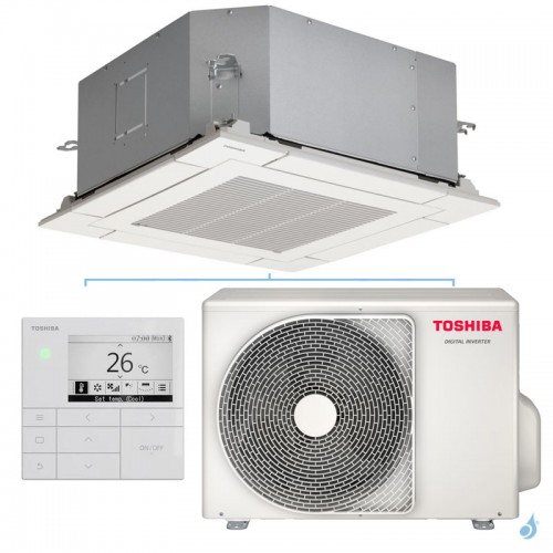 Climatiseur cassette 4 voies 600x600 Digital Inverter 2.5kW PAC air-air petit tertiaire RAV-HM301MUT-E + RAV-GM302ATP-E