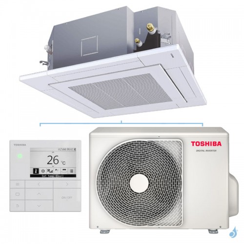 Climatiseur cassette 4 voies 840x840 Digital Inverter 6.7kW PAC air-air petit tertiaire RAV-HM801UTP-E + RAV-GM801ATP-E