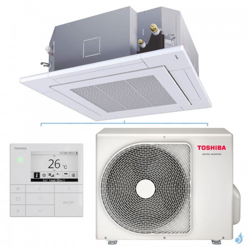 Climatiseur cassette 4 voies 840x840 Digital Inverter 8.0kW PAC air-air petit tertiaire RAV-HM901UTP-E + RAV-GM901ATP-E