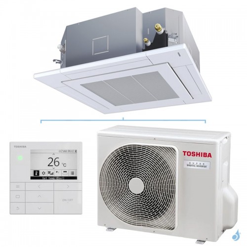 Climatisation Toshiba Smart Cassette Super Digital Inverter 5.0kW PAC air-air petit tertiaire RAV-HM561UT-E + RAV-GP561ATW-E