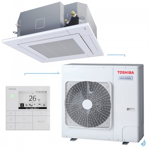 Climatisation Toshiba Smart Cassette Super Digital Inverter 7.1kW PAC air-air petit tertiaire RAV-HM801UT-E + RAV-GP801ATW-E