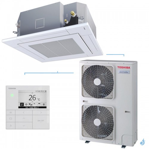 Climatisation Toshiba Smart Cassette Super Digital Inverter 10kW PAC air-air petit tertiaire RAV-HM1101UT-E + RAV-GP1101AT-E