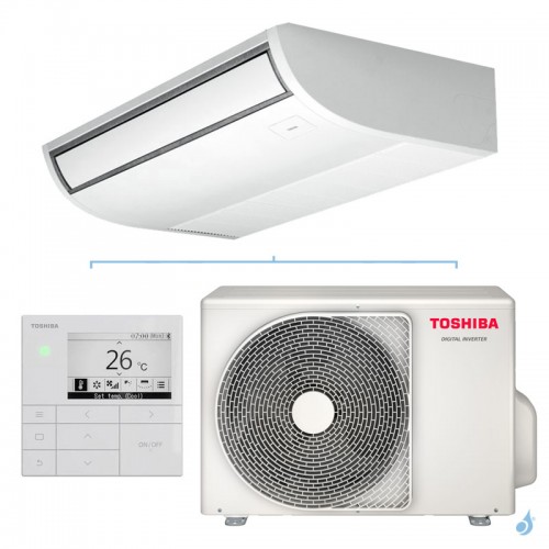 Climatiseur Toshiba plafonnier Digital Inverter 3.6kW PAC air-air petit tertiaire RAV-HM401CTP-E + RAV-GM402ATP-E