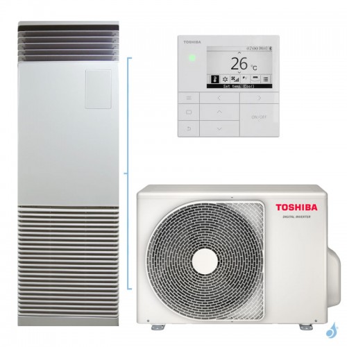 Climatiseur Armoire Digital Inverter 6.7kW PAC air-air Toshiba grand tertiaire RAV-HM801FT-E + RAV-GM801ATP-E