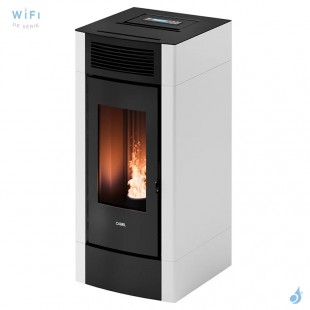 Poêle à granulés étanche CADEL Cristal 9 Airtech Puissance 8.5kW WiFi Sortie Fumée Postérieure