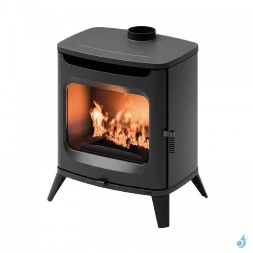 Poêle à bois Cadel Hublot Wood Puissance 7.5kW Convection naturelle