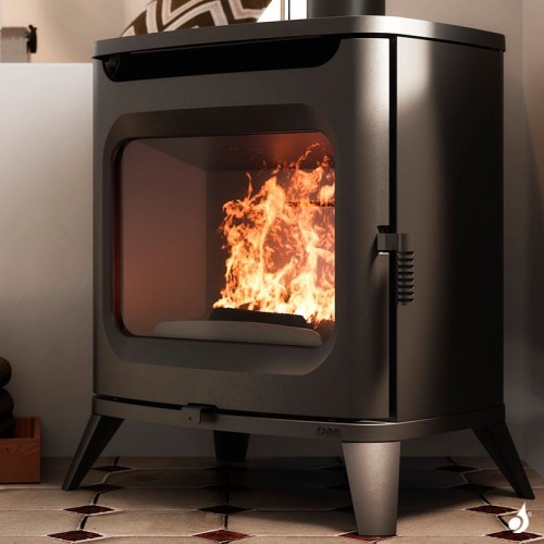 Poêle à bois Cadel Hublot Wood Puissance 7.5kW Convection naturelle