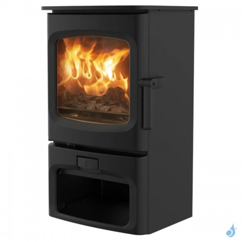 Poêle à bois Charnwood Aire 3 avec porte bûche Puissance 3.7kW