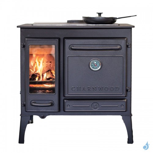 Cuisinière à bois Charnwood Haven sur pieds hauts Puissance 6kW