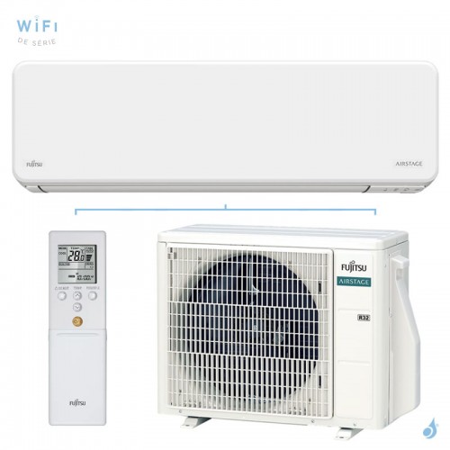 Climatisation mono split FUJITSU ASEH07KMCG + AOEH07KMCG 2.0kW WiFi de série PAC Inverter