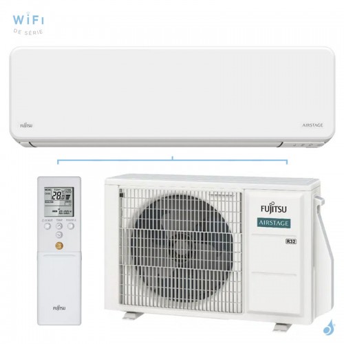 Climatisation mono split FUJITSU ASEH14KMCG + AOEH14KMCG 4.2kW WiFi de série PAC Inverter