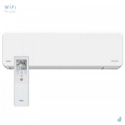 Climatiseur Fujitsu ASEH07KMCG 2.0kW Mural pour application Multi Split WiFi de série PAC air-air Inverter série KM