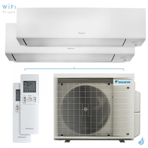 Climatisation bi split DAIKIN Perfera 2MXM40A9 FTXM-A 4kW tailles 15 + 20 CTXM15A + FTXM20A WiFi de série