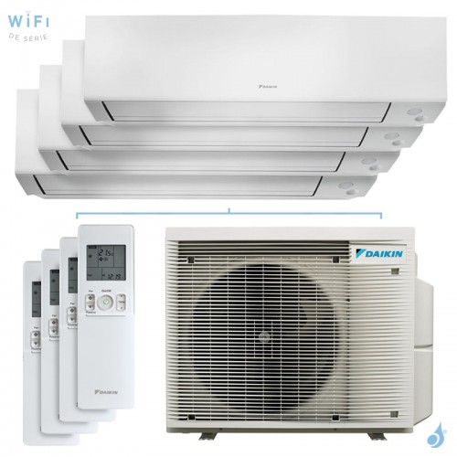 Quadri split DAIKIN Perfera 4MXM68A9 FTXM-A 6.8kW tailles 15 + 15 + 15 + 15 CTXM15A + CTXM15A + CTXM15A + CTXM15A