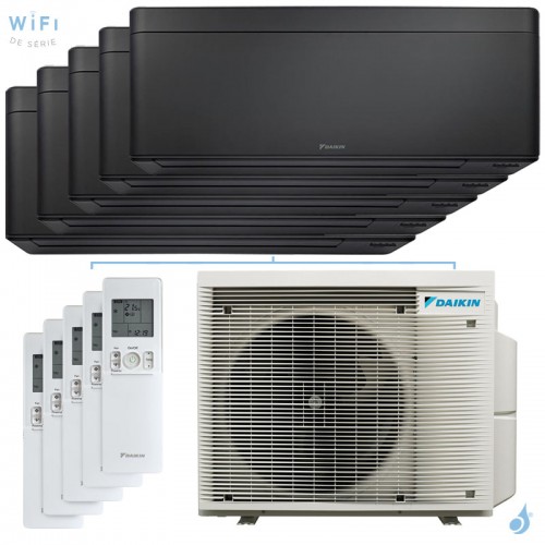 Penta split DAIKIN Stylish 5MXM90A9 FTXA-CB 9kW tailles 20 + 20 + 20 + 20 + 20 Noir FTXA20CB (x5) WiFi de série