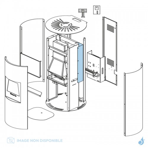 Déflecteur Air pour poêle à hydrogène Flam'in