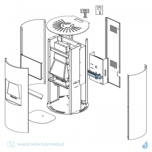 Tangentiel 24V pour poêle à hydrogène Flam'in