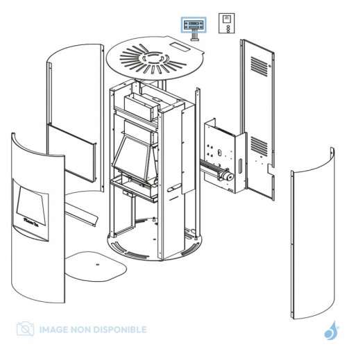 Écran CP110 pour poêle à hydrogène Flam'in