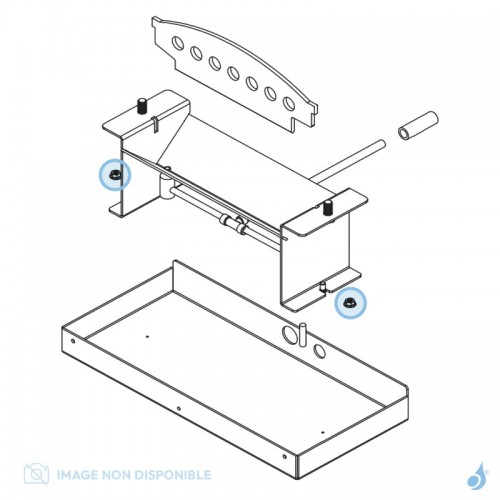 Écrou Laiton M5 (x4) pour poêle à hydrogène Flam'in