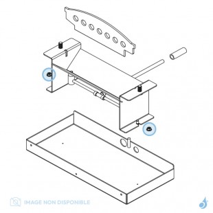 Écrou Laiton M5 (x4) pour poêle à hydrogène Flam'in