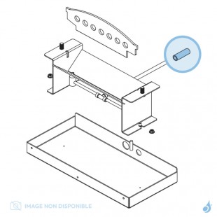 Raccord INOX 8/6 pour poêle à hydrogène Flam'in