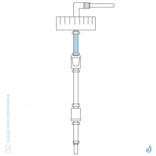 Tuyau silicone 90mm pour poêle à hydrogène Flam'in