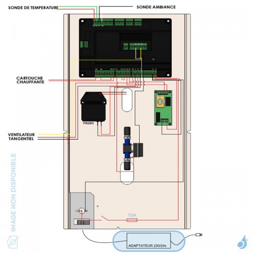 Adaptateur 24v pour poêle à hydrogène Flam'in